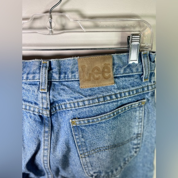 Lee Relaxed Fit Straight Leg Blue Denim Jeans Med Wash Mens Size 33 x 34 - Picture 7 of 8